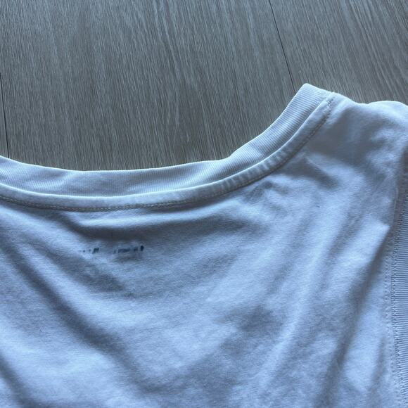 J Crew Broken In Tank Top Mens Medium White Flaw - Picture 10 of 11